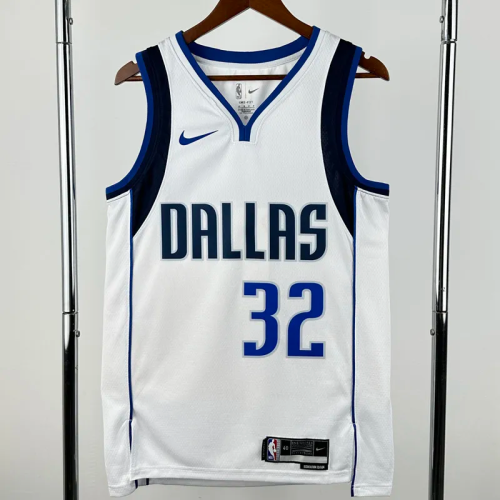 22-23 Dallas Mavericks FLAGG #32 White Top Quality Hot Pressing NBA Jersey(V领)