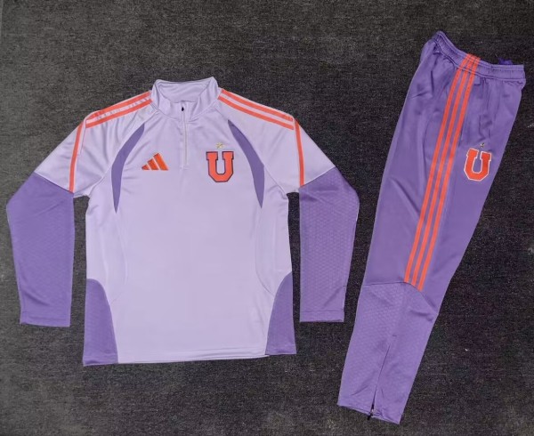 26-27 Universidad De Chile High Quality Half Pull Tracksuit