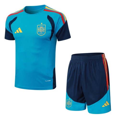 2026 Spain Blue High Quality Player Version Training Short Suit (球员套装)