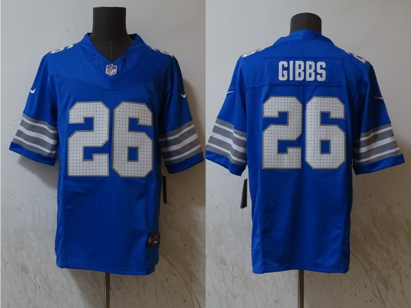 2025 NFL Lions New Pattern Jersey