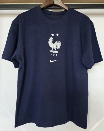 26-27 France Blue High Quality Casual T-Shirt