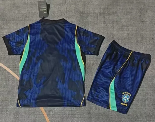 2026 World Cup Brazil Away Kids Soccer Jersey