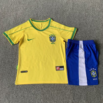 1998 Brazil Home Retro Kids Soccer Jersey 1998 Brazil Home Retro Kids Soccer Jersey