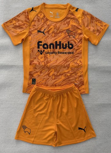25-26 Derby County Orange GoalKeeper Adult Suit