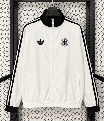 2026 Germany White Retro Windbreaker