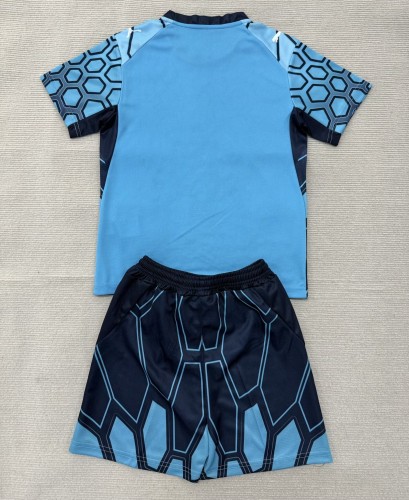 26-27 Marseille Blue GoalKeeper Kids Soccer Jersey