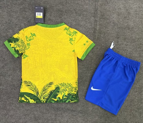 26-27 Brazil Yellow Special Edition Kids Soccer Jersey