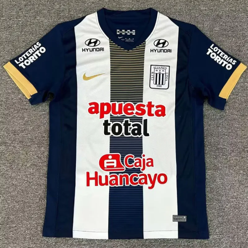 25-26 Alianza Lima Home Fans Soccer Jersey