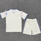 25-26 Aston Villa Third Kids Soccer Jersey  *带广告