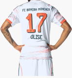 25-26 Bayern Away Long Sleeve Player Version Soccer Jersey (长袖球员)