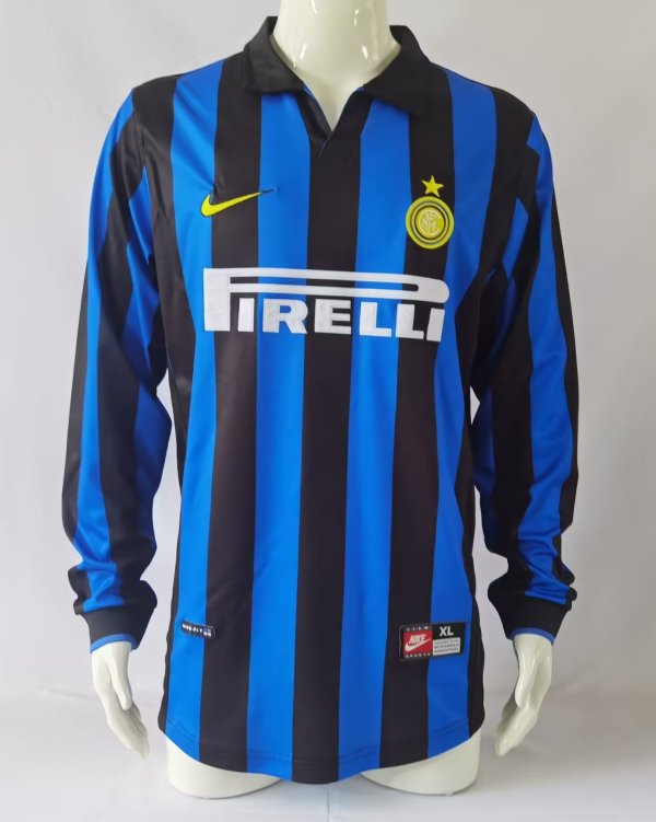 1998-1999 INT Home Long sleeves Retro Soccer Jersey
