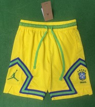 2026 Brazil Yellow Casual Version Breathable Shorts Pants
