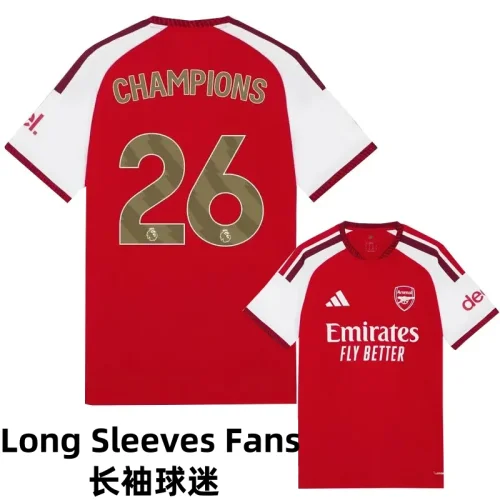 26-27 ARS Home Print CHAMPIONS # 26 Long Sleeves Fans Soccer Jersey (长袖)