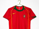 2004 Portugal Home Retro Soccer Jersey