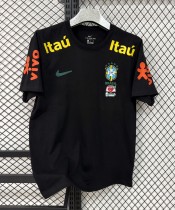 26-27 Brazil Black High Quality Pure Cotton Casual T-Shirt 26-27 Brazil Black High Quality Pure Cotton Casual T-Shirt