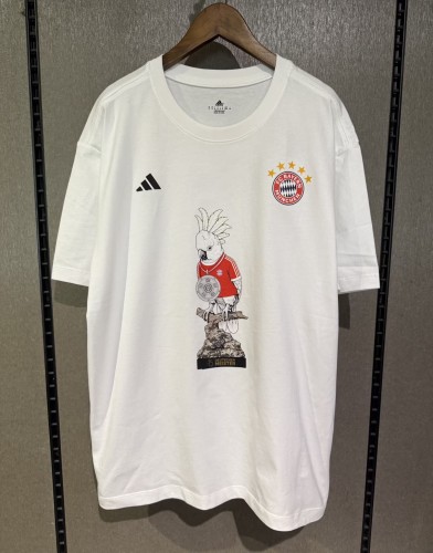 26-27 Bayern White High Quality Casual T-Shirt