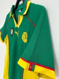1998 Cameroon Home Retro Soccer Jersey