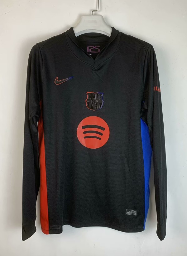 24-25 BAR Away Long Sleeve Fans Soccer Jersey