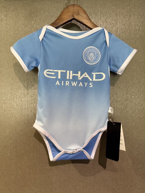 2026 Man City Home Baby Infant Crawl Suit