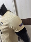 25-26 PSG Earthy Yellow Co-Signed Version Player Version Soccer Jersey