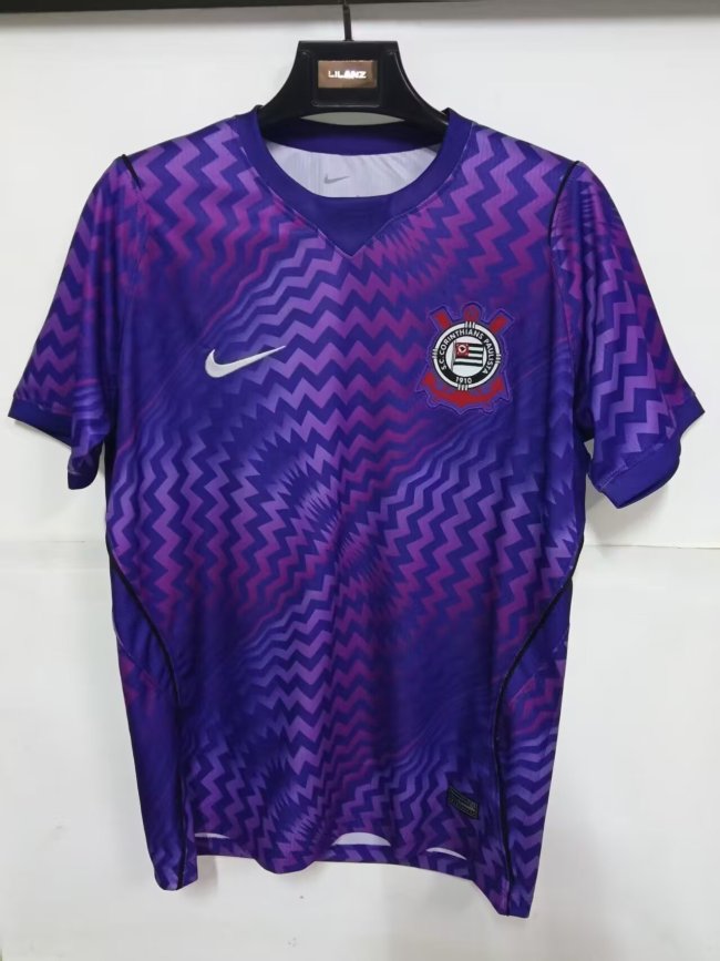 26-27 Corinthians Purple GoalKeeper Fans Soccer Jersey