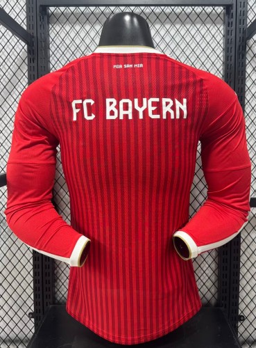 26-27 Bayern Home Leaked Edition Long Sleeve Player Version Soccer Jersey (长袖球员)