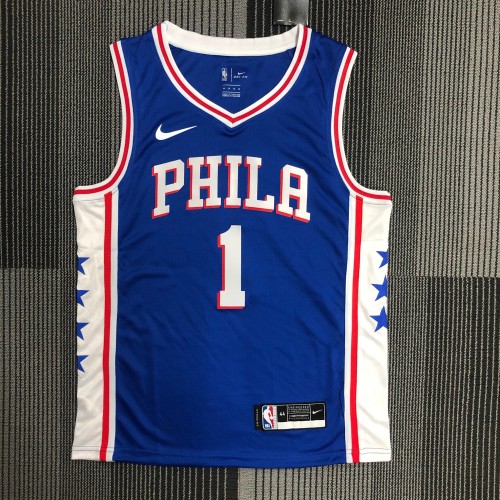 24-25 76ERS EMBIID #1 White City Edition Top Quality Hot Pressing NBA Jersey
