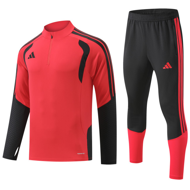 2026 AD Red Half Pull Tracksuit