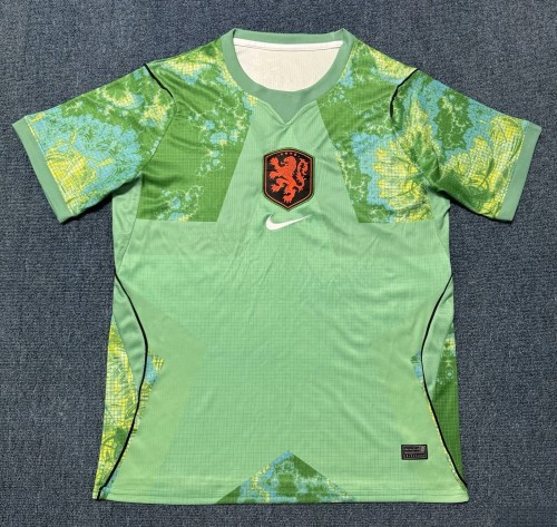 2026 NetherIands Green GoalKeeper Fans Soccer Jersey