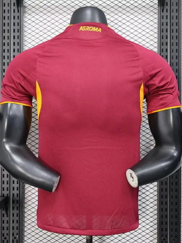 25-26 Roma Home Player Version Soccer Jersey