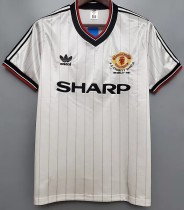 1983 Man Utd Away White Retro Soccer Jersey 1983 Man Utd Away White Retro Soccer Jersey