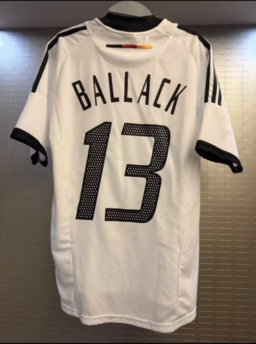2002 Germany Home Retro Soccer Jersey (The image number is only for display effect)