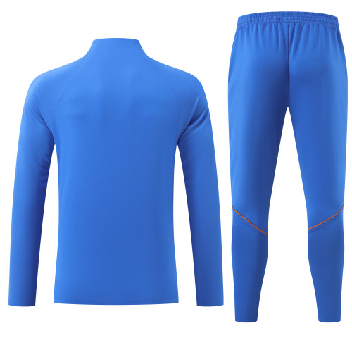 26-27   France High Quality Kids Half Pull Tracksuit