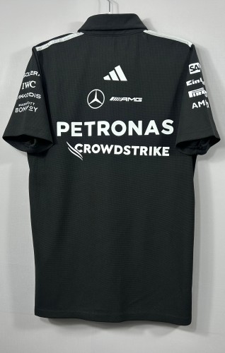 2026 F1 Benz New Pattern Short Sleeve Racing Suit