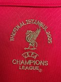 2004-2005 LIV Home Long sleeves Retro Soccer Jersey