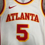 HAWKS MURRAY #5 White Top Quality Hot Pressing NBA Jersey