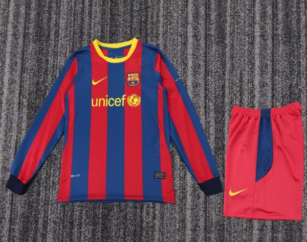 2010-2011 BAR Home Long sleeves Retro Kids Soccer Jersey
