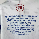 2026 76ERS White Retro High Quality Casual T-Shirt #MN