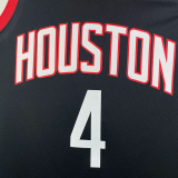 23-24 Rockets GREEN #4 Black Top Quality Hot Pressing NBA Jersey (Trapeze Edition)