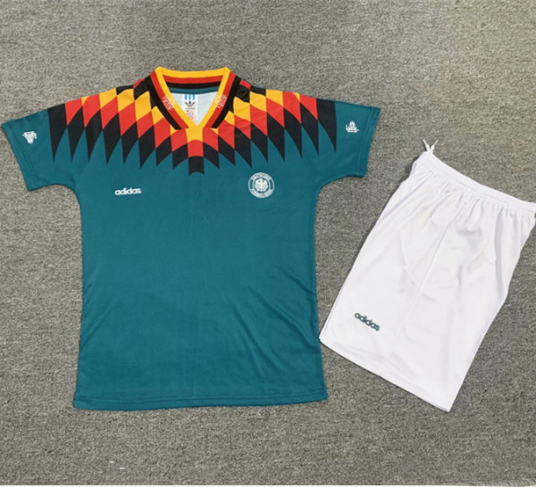 1994 Germany Away Retro Kids Soccer Jersey