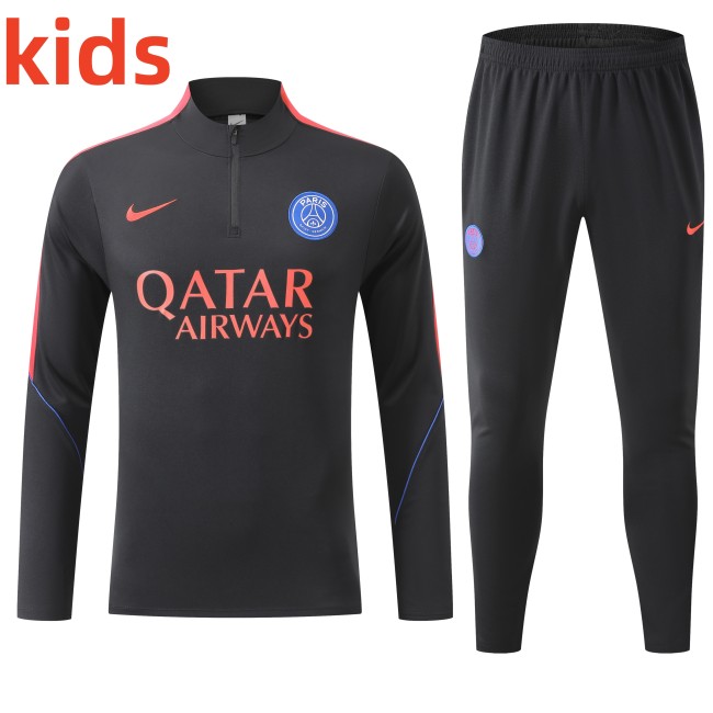 26-27 PSG High Quality Kids Half Pull Tracksuit