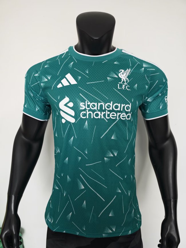 26-27 LIV Green Goalkeeper Player Version Soccer Jersey