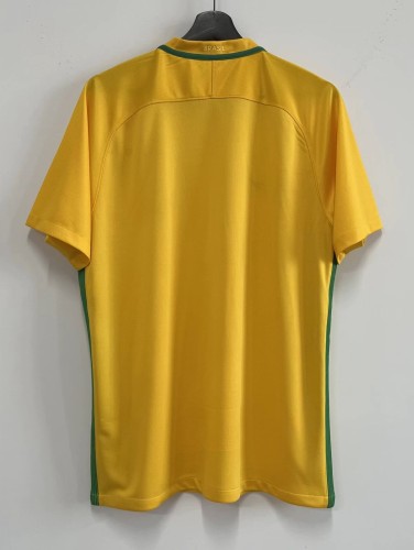 2016 Brazil Home Retro Soccer Jersey