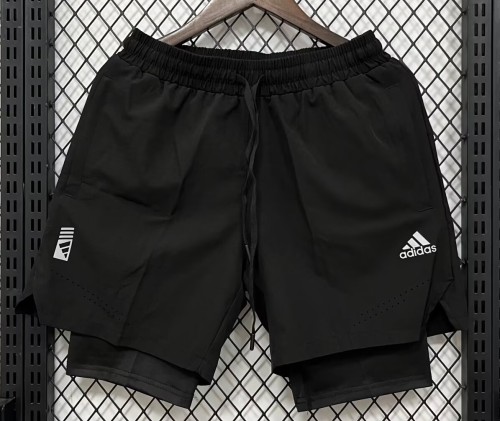 2026 ON Black Casual Double Layer Short Pants