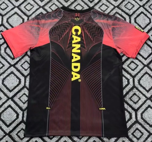 26-27 Canada Red Black Training shirts