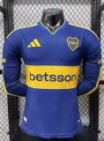 26-27 Boca Juniors Home Long Sleeve Player Version Soccer Jersey*长袖球员