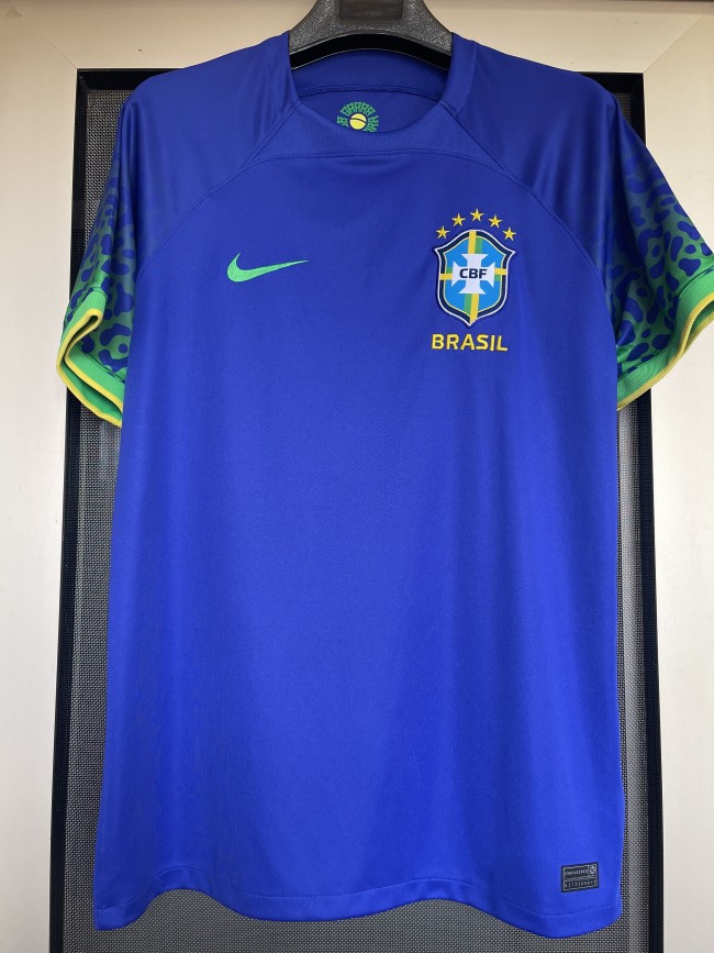 22-23 Brazil Away Fans Soccer Jersey