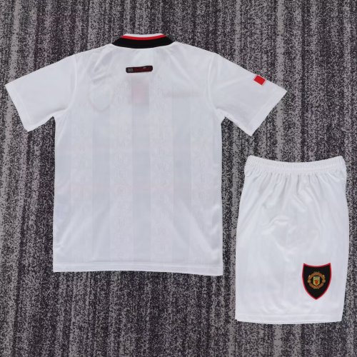 1998 Man Utd Away Retro Kids Soccer Jersey
