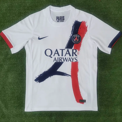 24-25 PSG Away Print 2 Star Champions of Europe 26 Fans Soccer Jersey