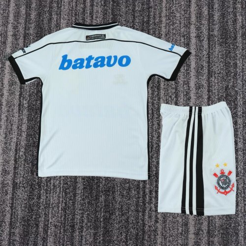 2000 Corinthians Home Retro Kids Soccer Jersey
